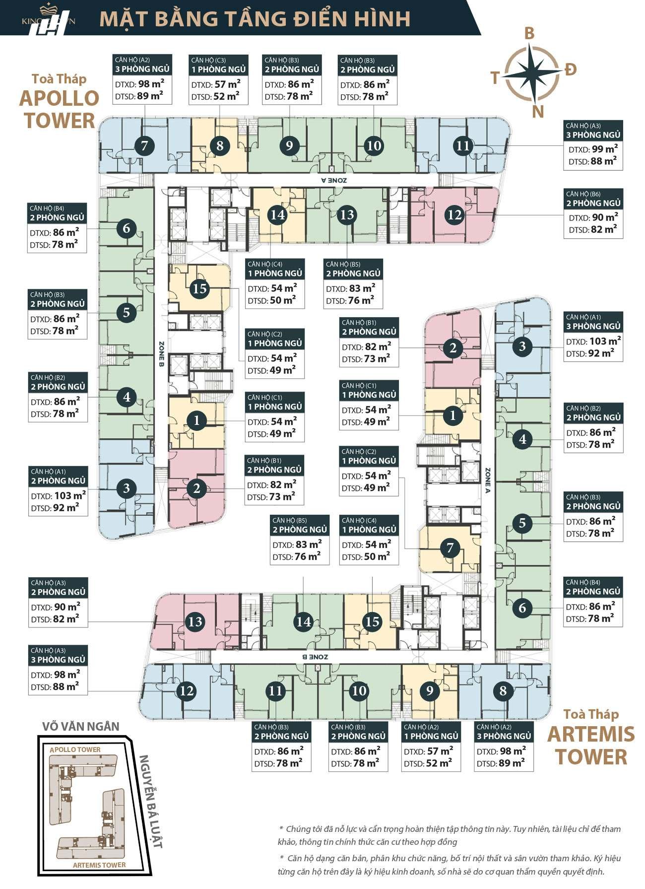 King Crown Infinity Thủ Đức – Căn Hộ Hạng Sang Trung Tâm Thành Phố 5 Mặt bằng tâng điển hình dự án King Crown Infinity Quận Thủ Đức